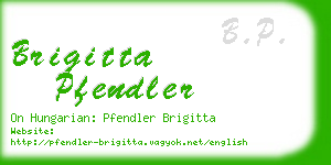 brigitta pfendler business card